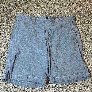 J.Crew Stretch Shorts Casual Chino Blue‎ Mens Size 36
